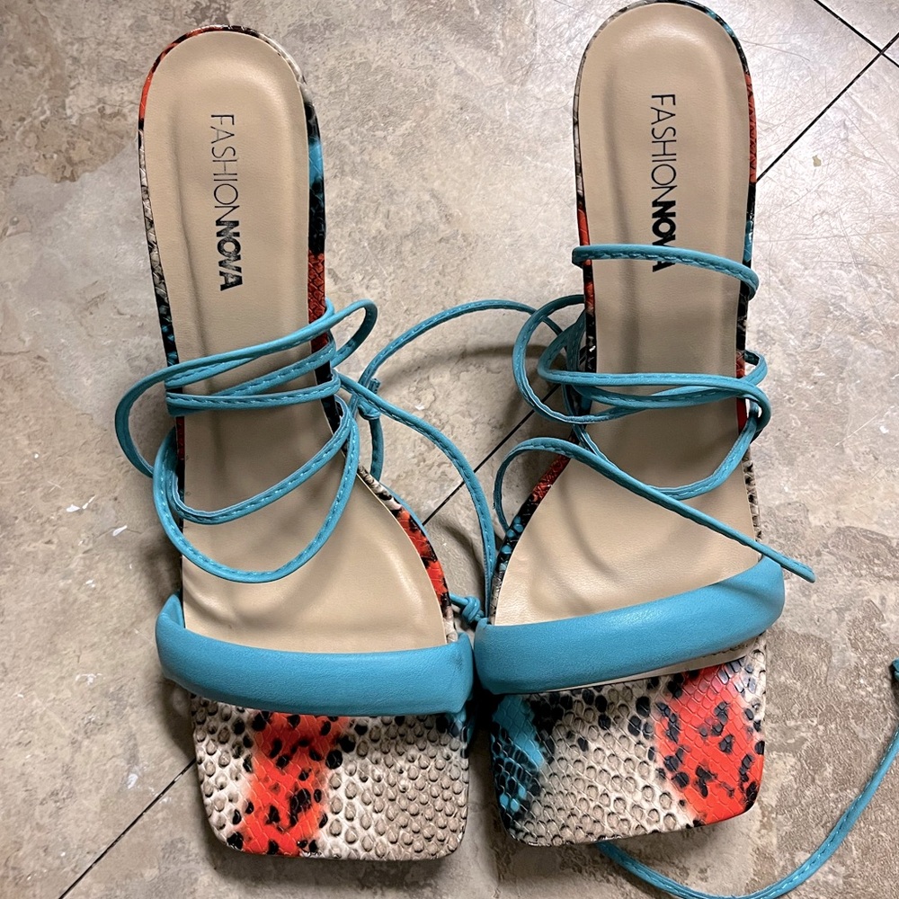 Brand new in box never worn Size 8 1/2 fashion nova heels